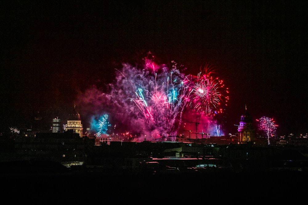 photography of fireworks during nighttime