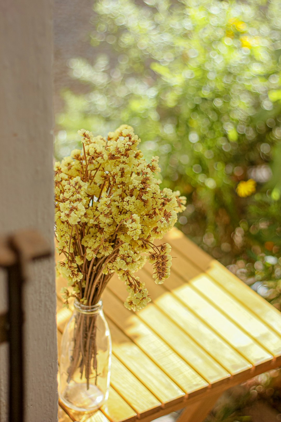 yellow flowers in vase