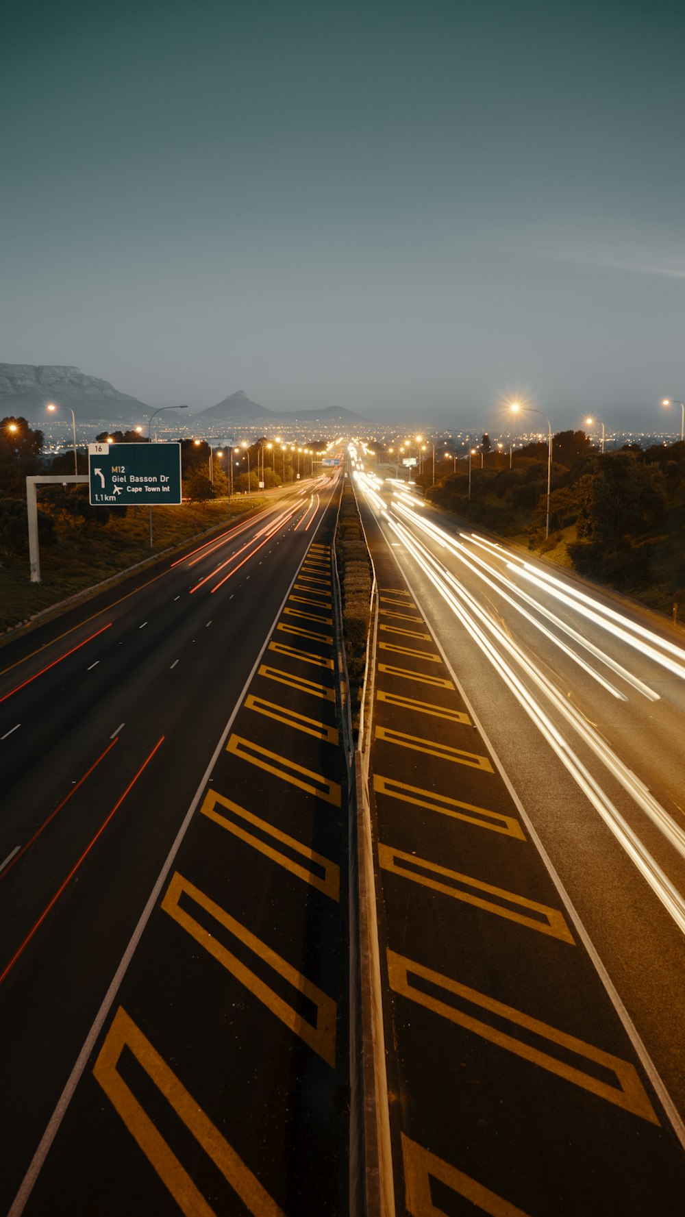 time lapse photography of brown light