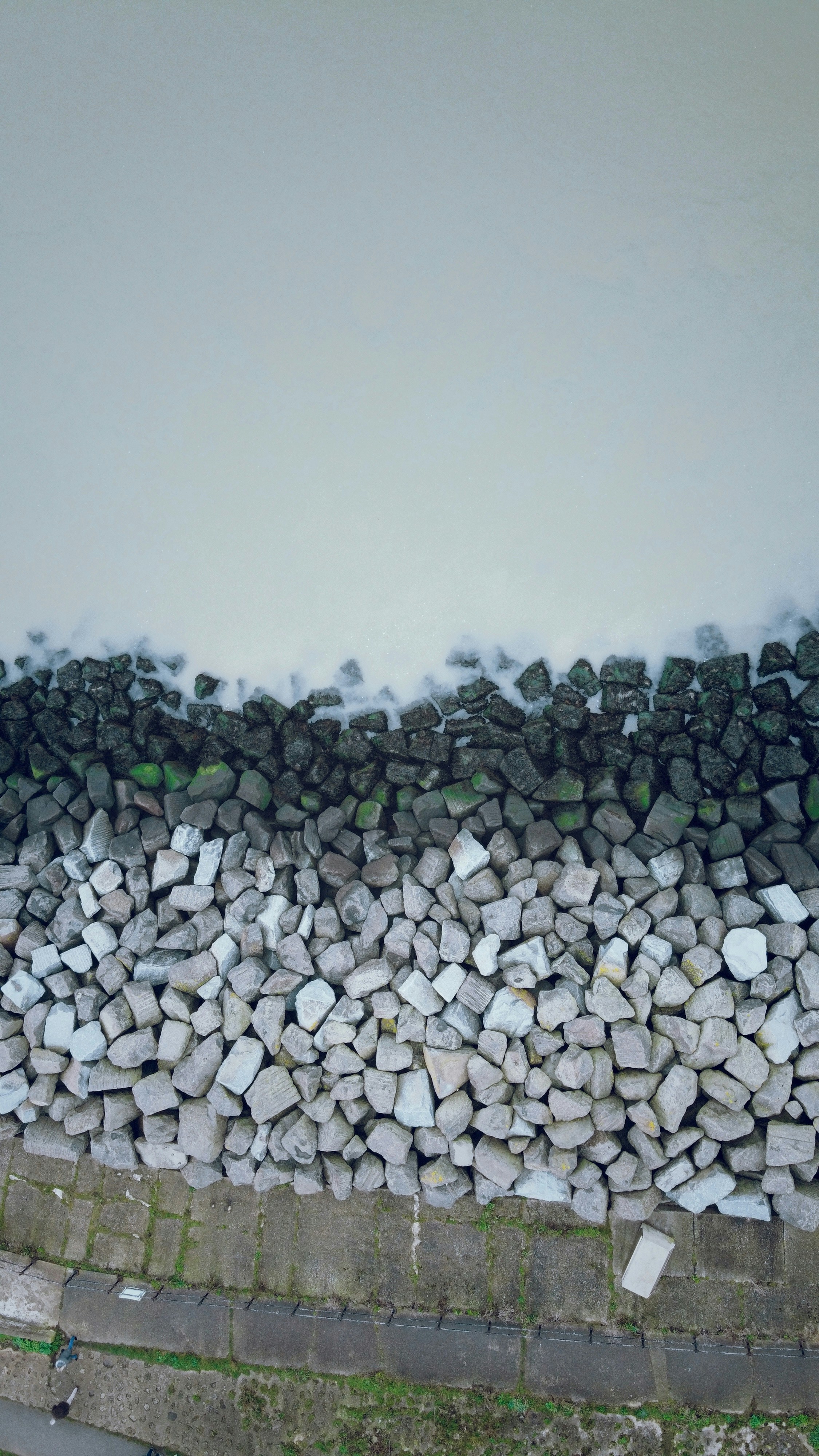 Photographie aérienne de la formation de Gray Rock