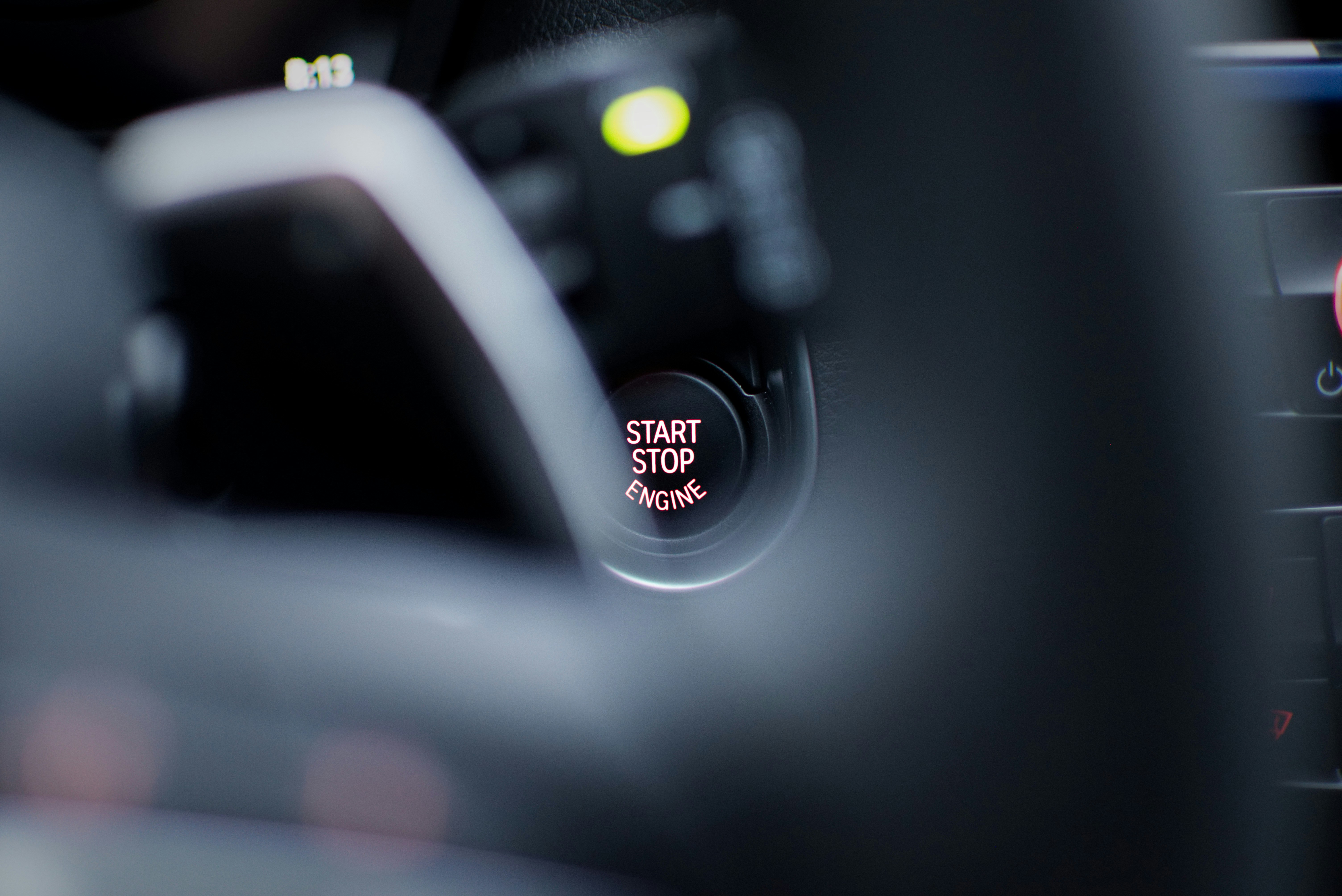 vehicle start/stop engine button, BMW