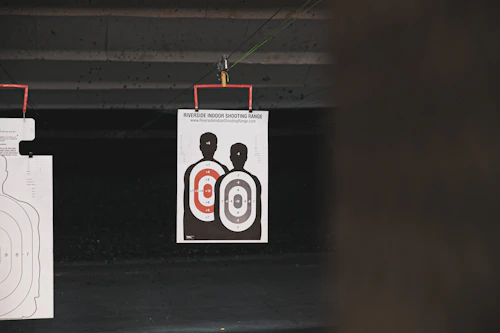 Practice shooting target board