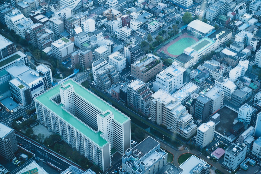 aerial photography of city with high-rise buildings during daytime