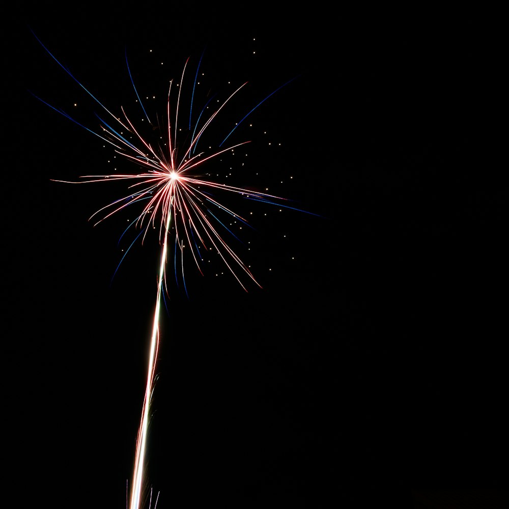 red and yellow fireworks display