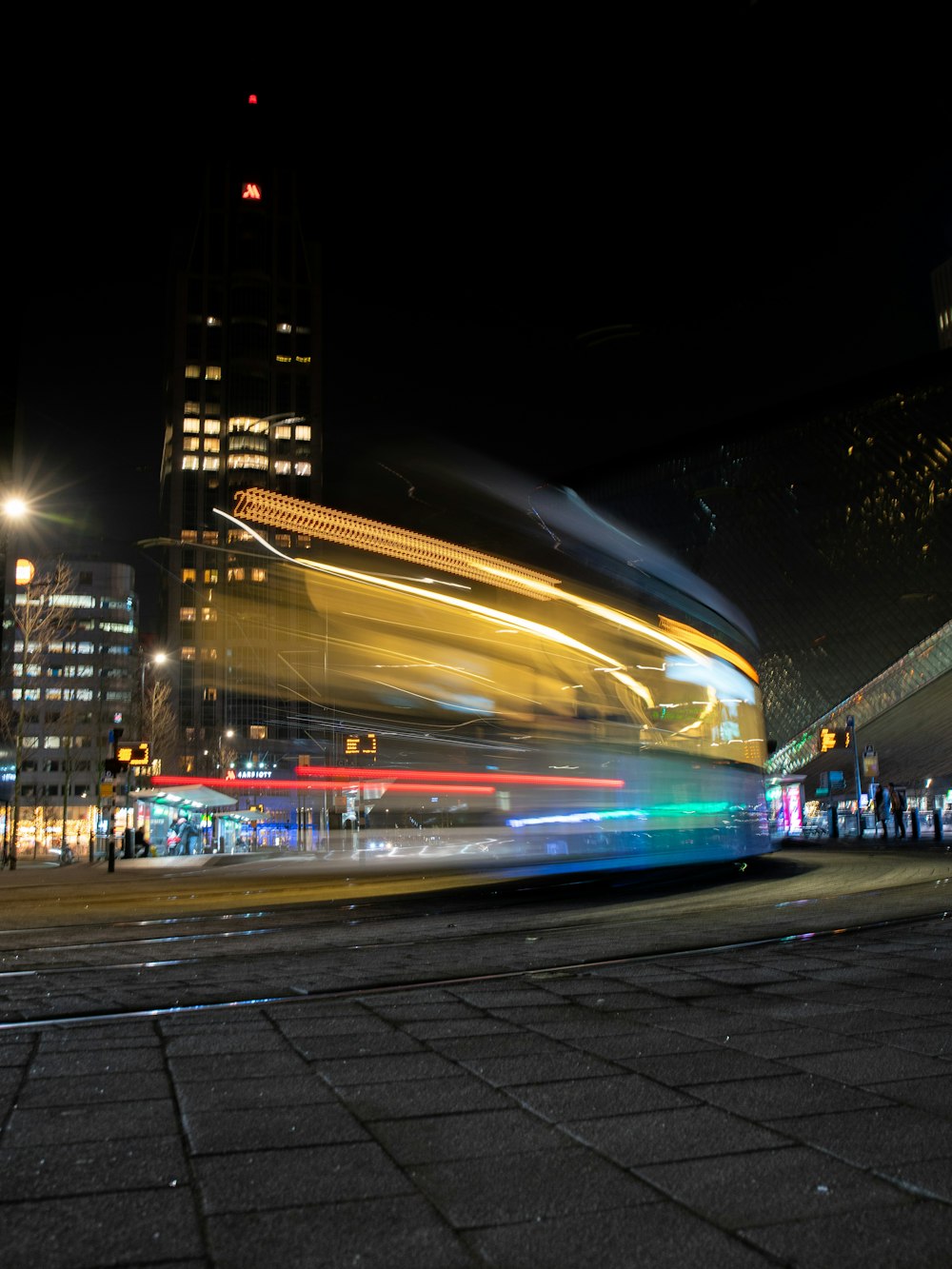 time-lapse photography of road at night