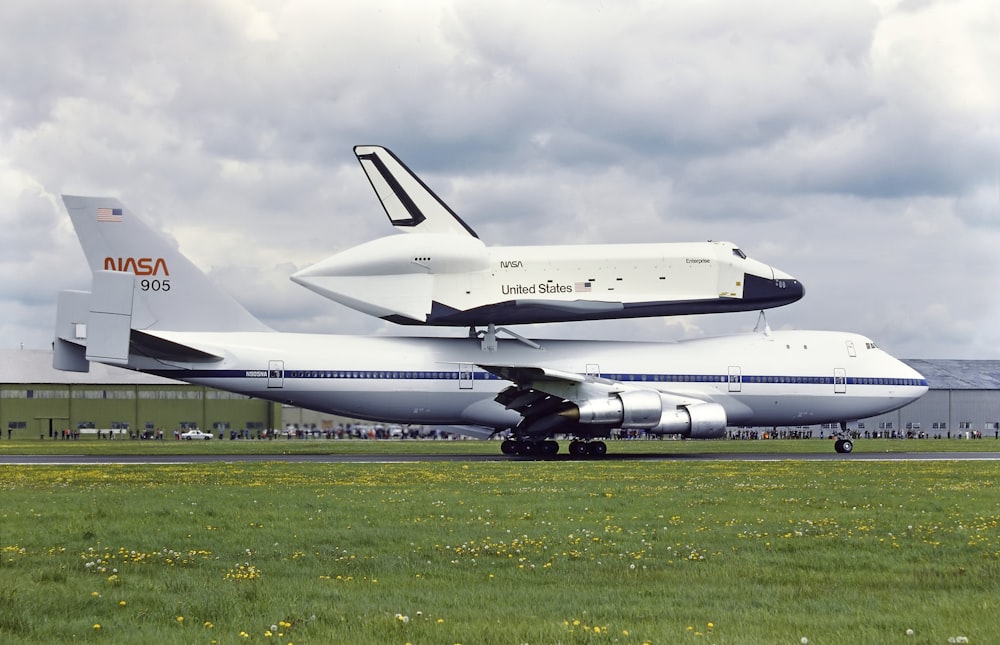 NASA airplane and shuttle