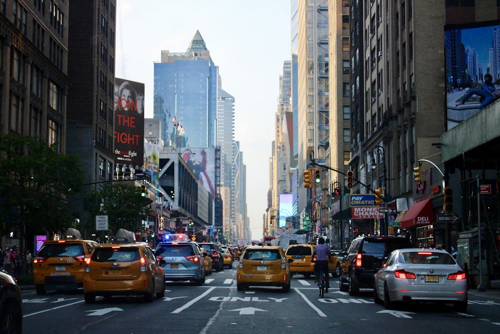 assorted cars on road