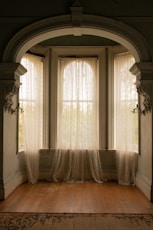 three closed windows