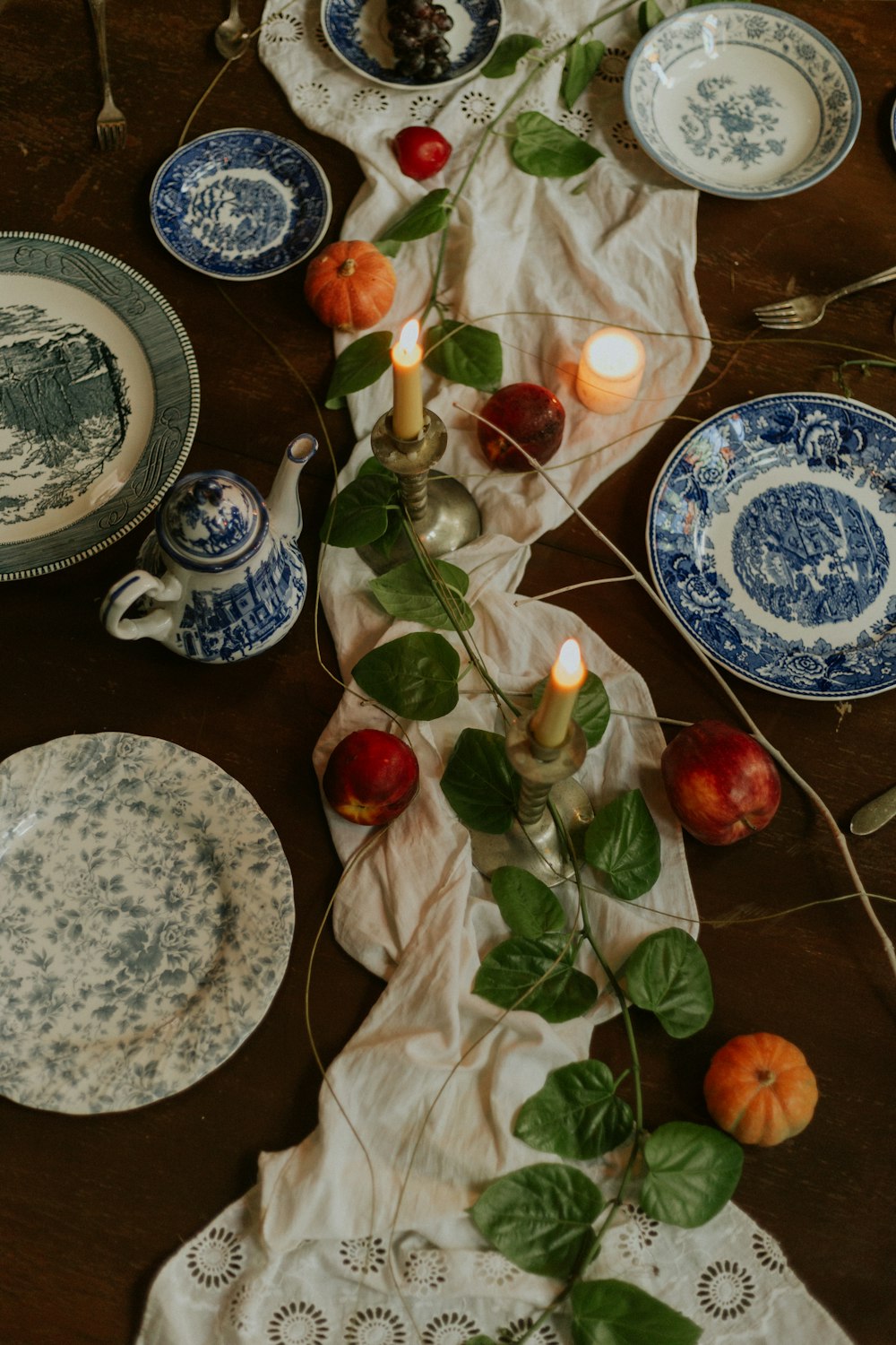 assorted ceramic plates