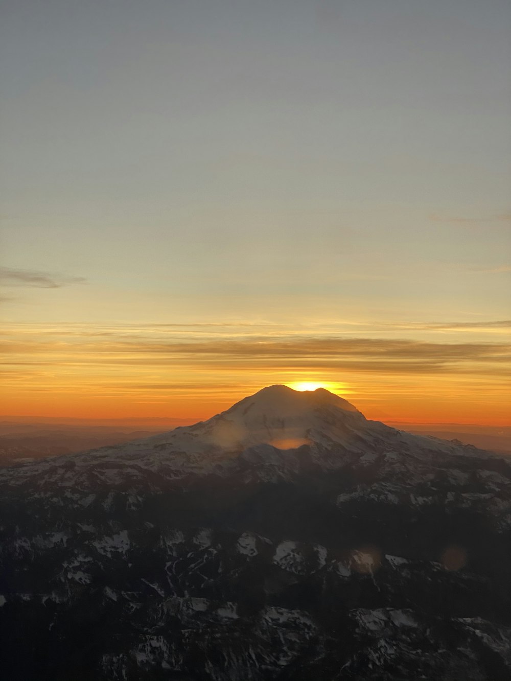 mountain during golden hour