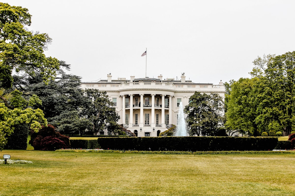 The White House in Washington D.C. where trade policy decisions are shaping the global economy