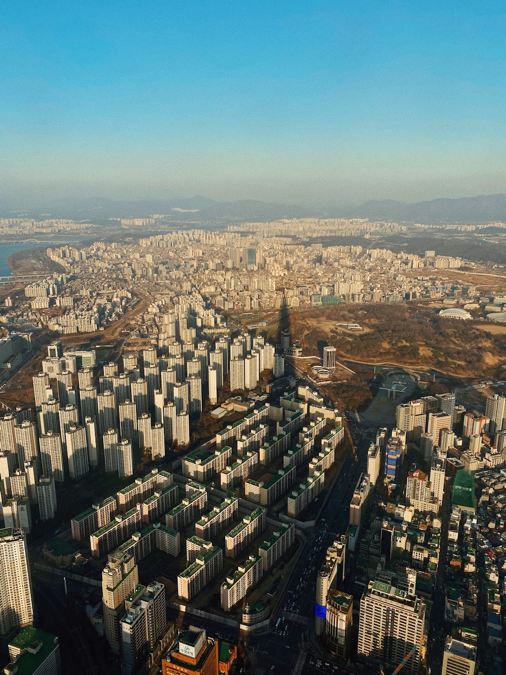 cityscape during golden hour