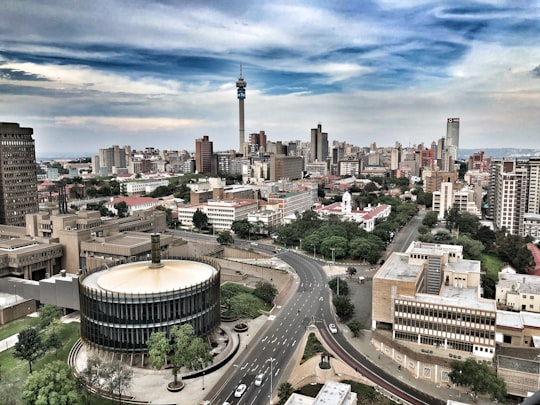 aerial photography of urban city skyline during daytime in Johannesburg South Africa