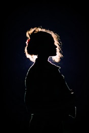 silhouette of woman