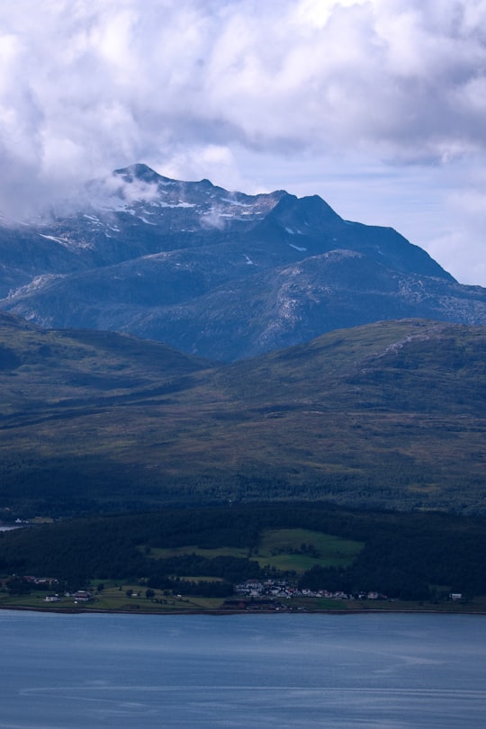 landscape photography of mountain in Tromsø Norway