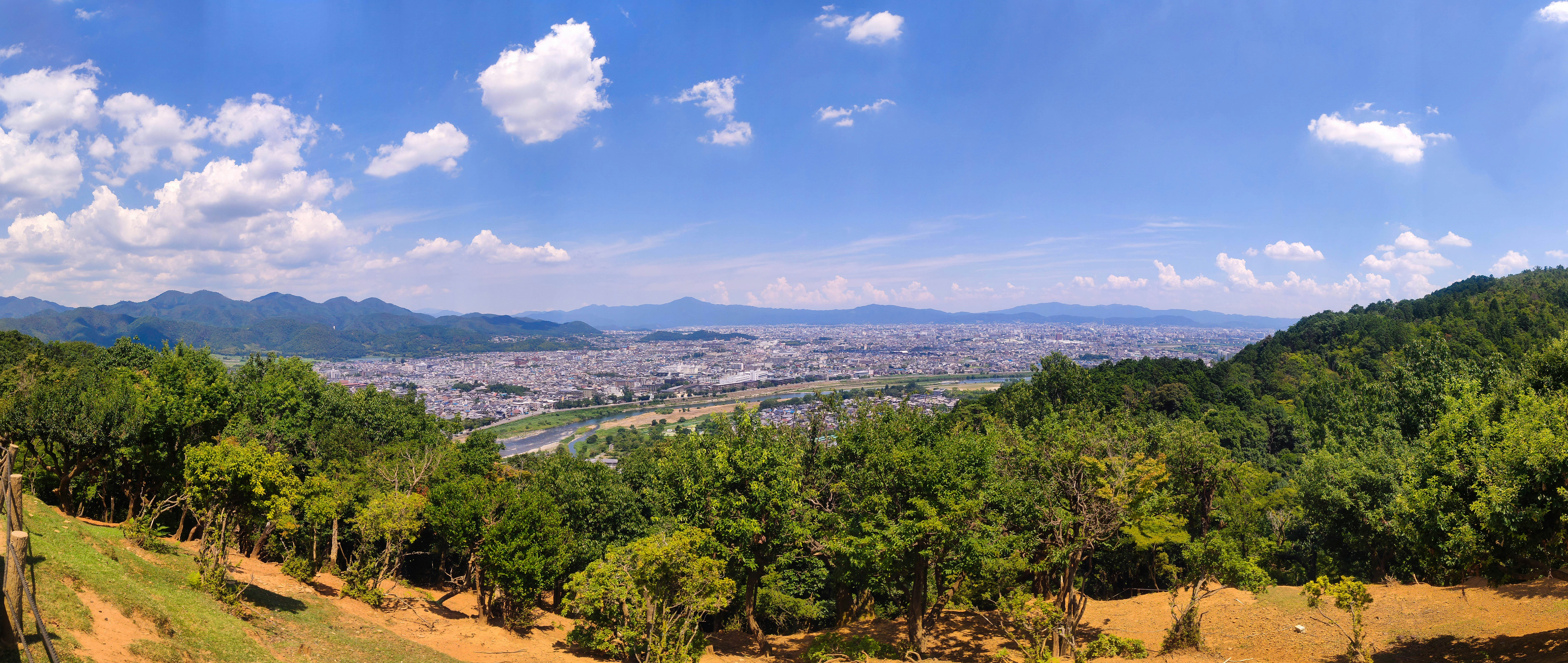 aerial photography of green field under a calm blue sky during daytime, 