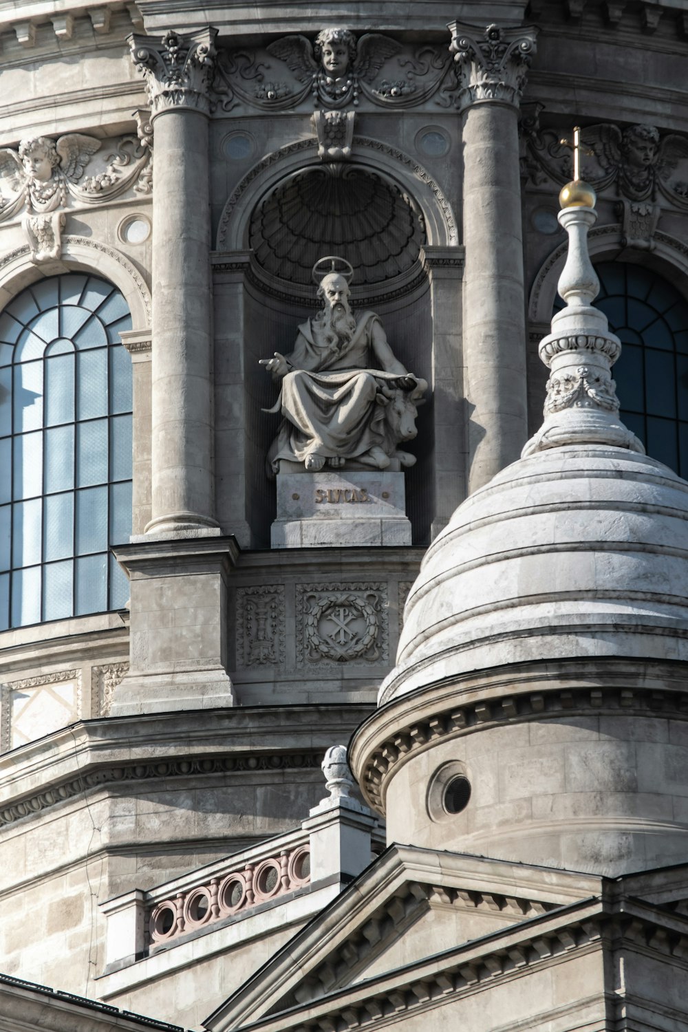 sitting man statue