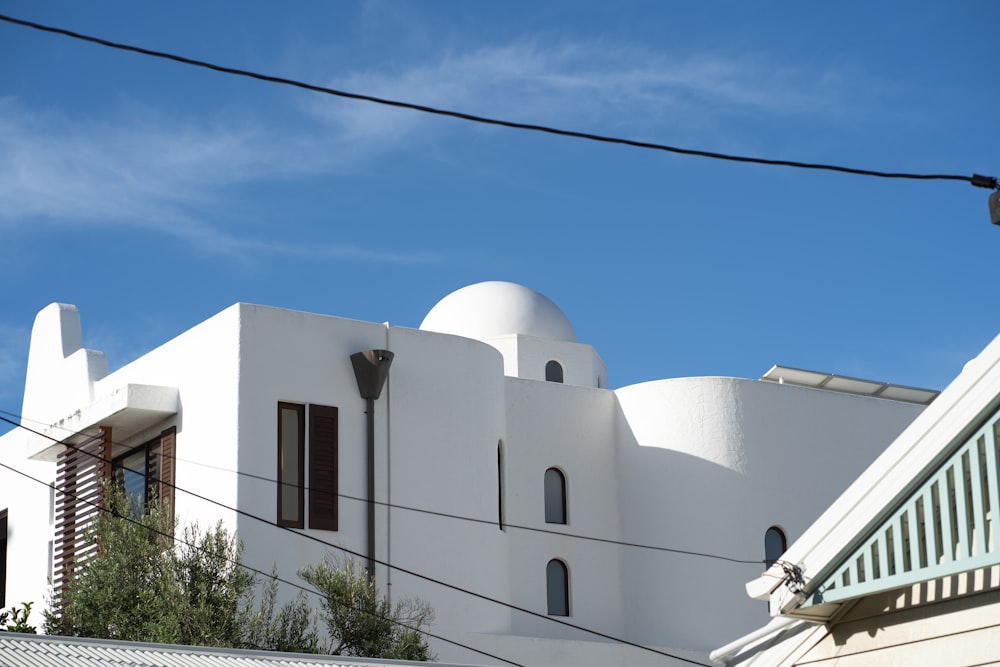 white concrete house