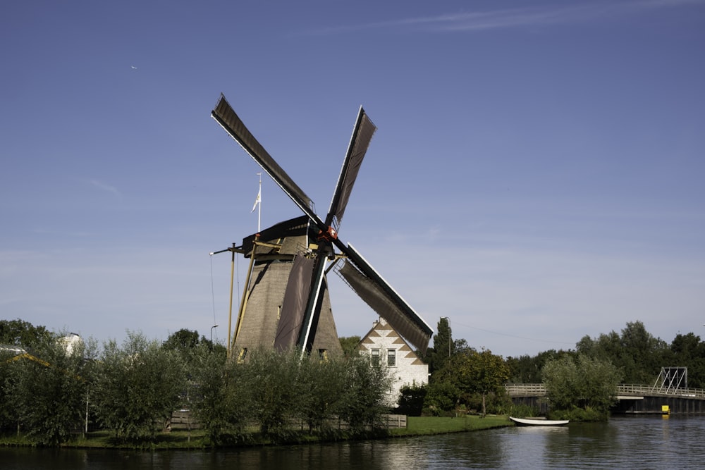 brown windmill