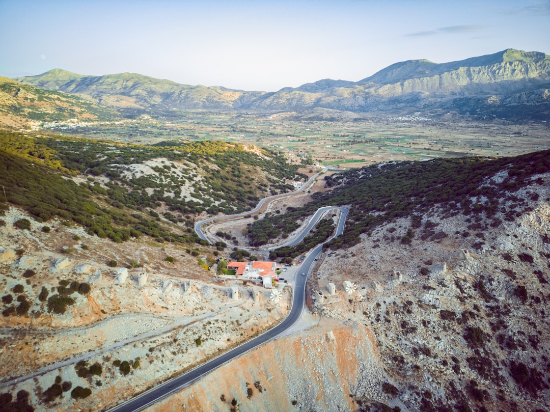 aerial photography of mouintain