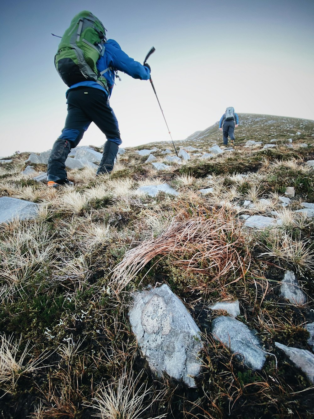 two person hiking