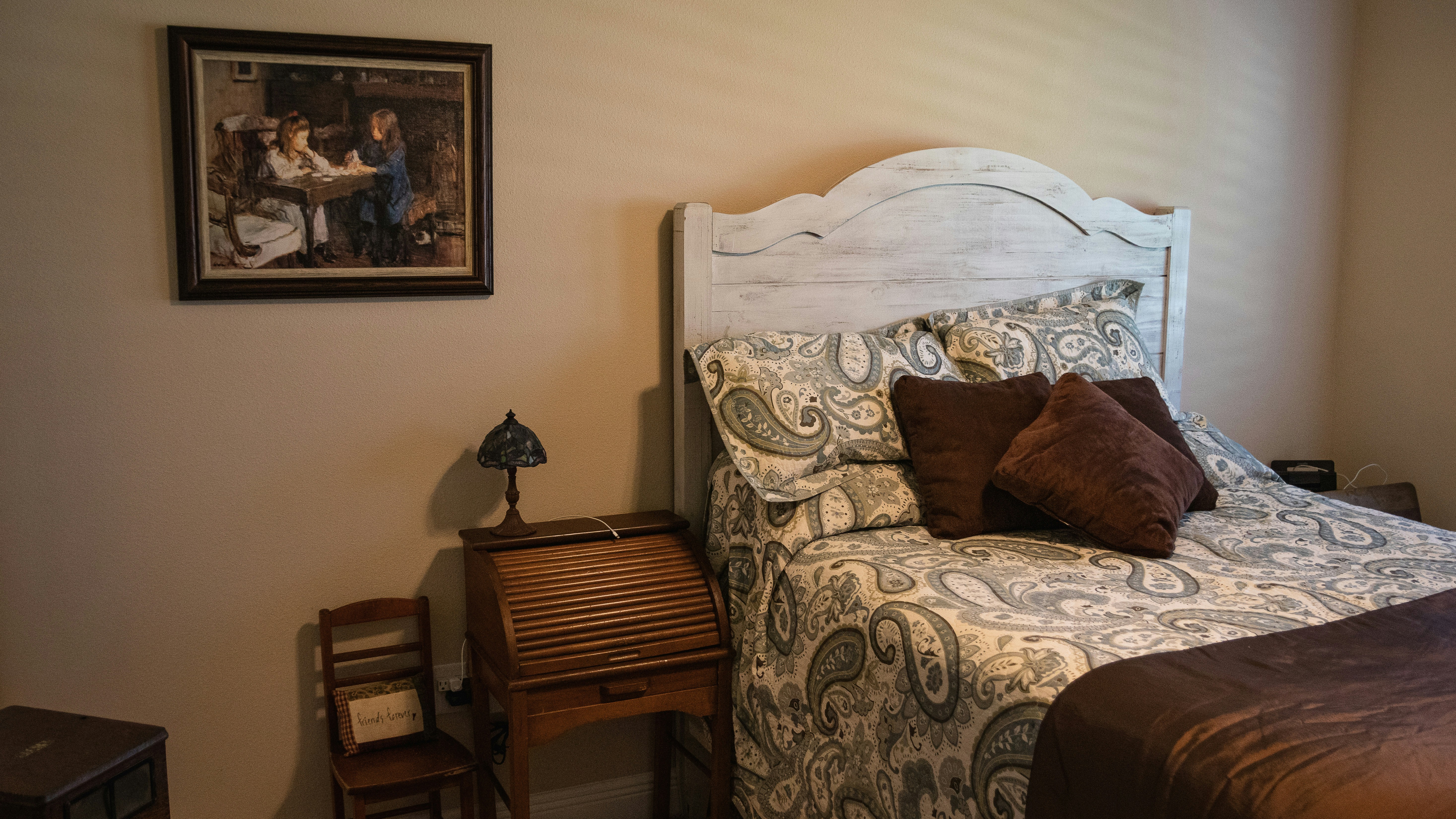 Some real estate photos I did that turned into looking like an old timey bedroom