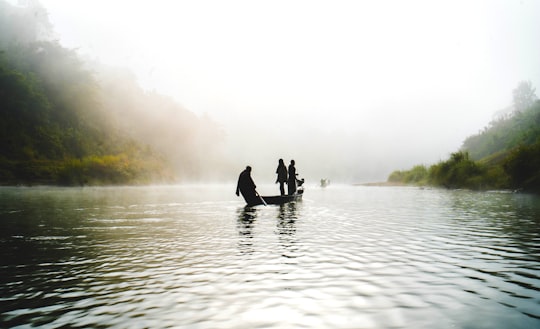 unknown persons riding on boat in Remakri Bangladesh