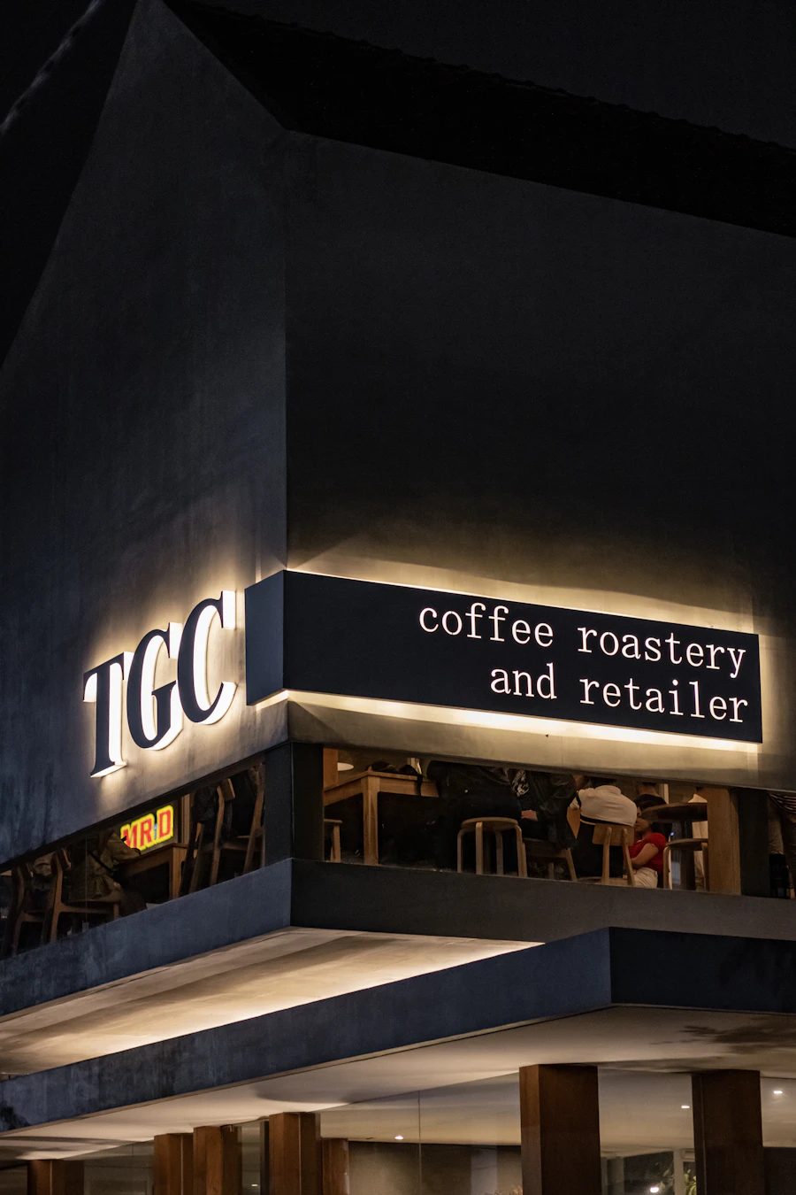 Storefront signage installation