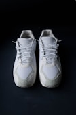 pair of white sneakers