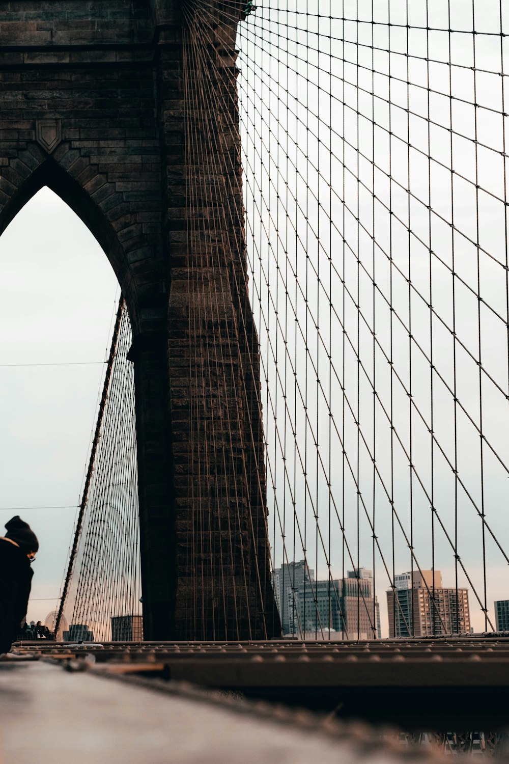 Brooklyn Bridge in New York city during daytime