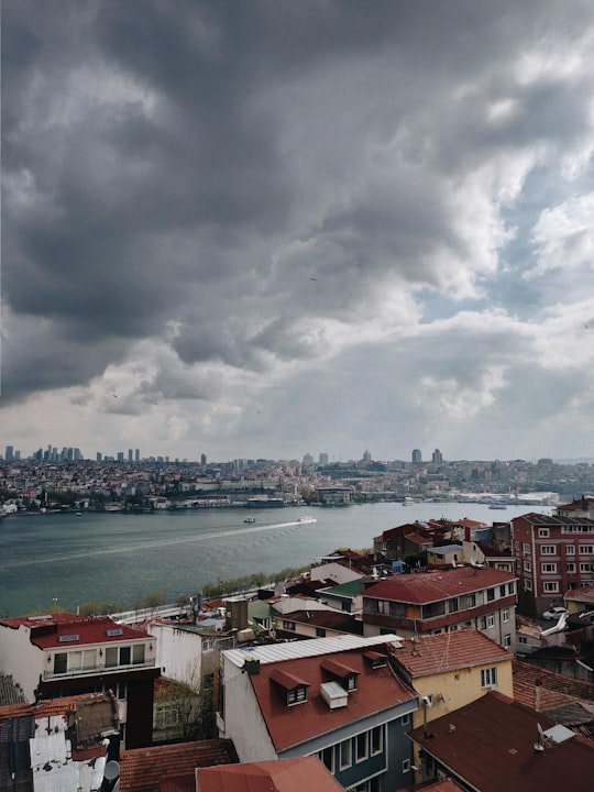 city beside river in Yavuz Sultan Selim Mosque Turkey