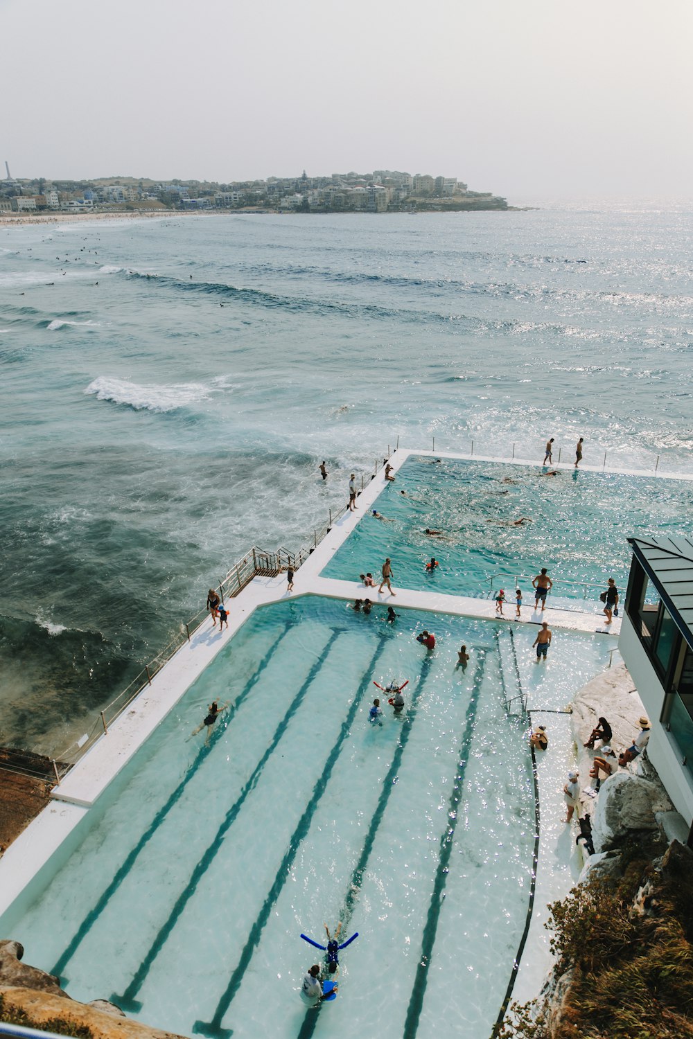 people in pool