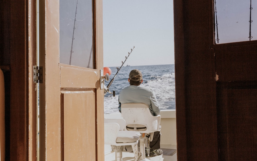 person sitting on chair