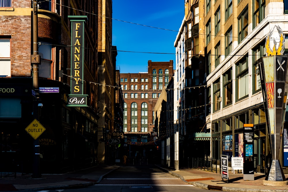 low-angle photography of city buildings