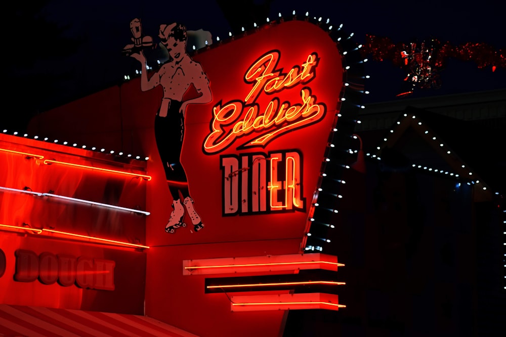 Fast Eddies Diner LED signage