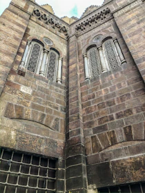 Close-up of intricate architectural details on a 19th-century building in Djibouti.
