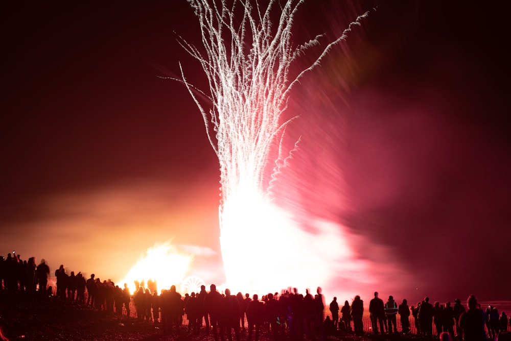 exibição de fogos de artifício