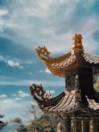 brown and grey pagoda house