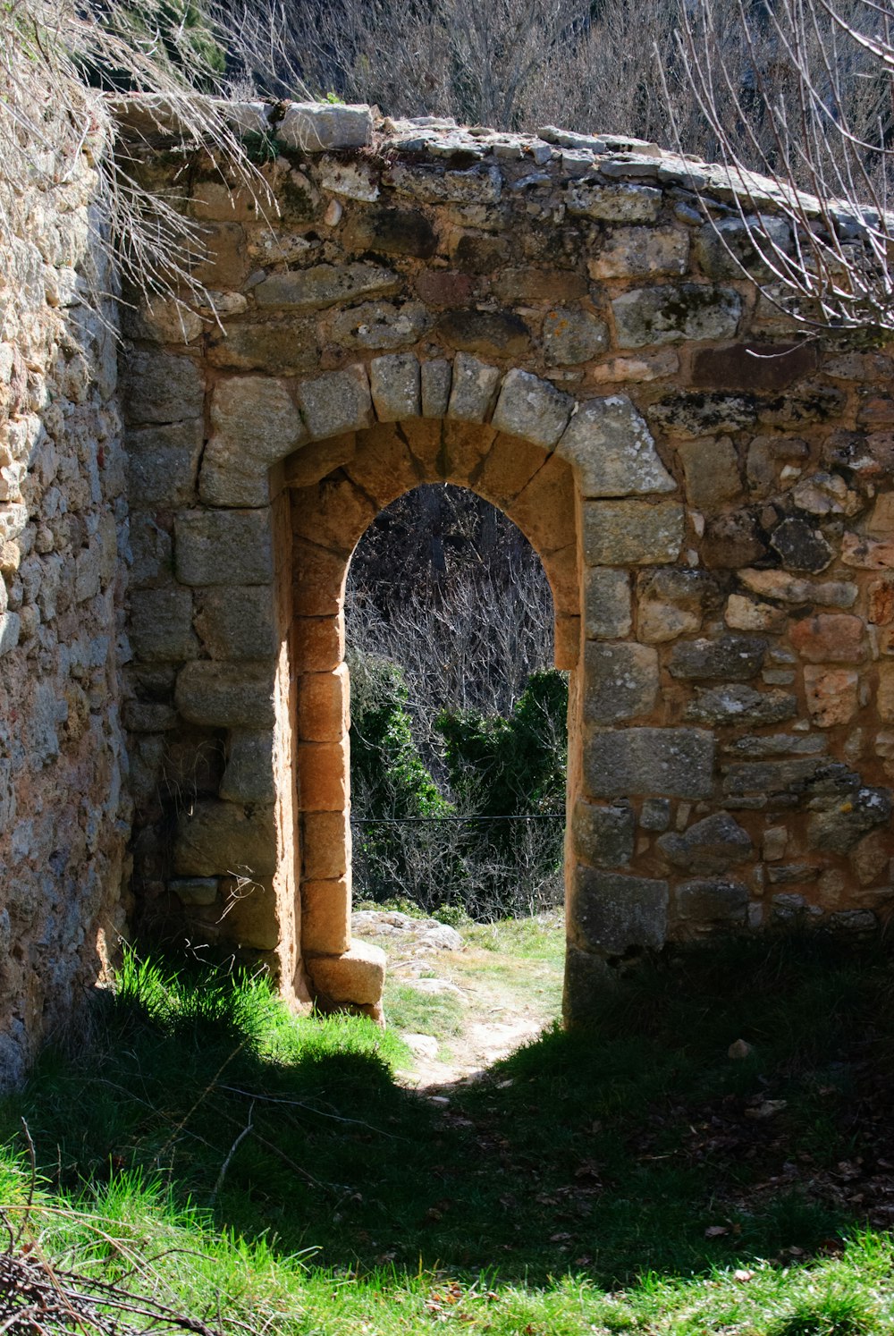 brown stone ruin during day