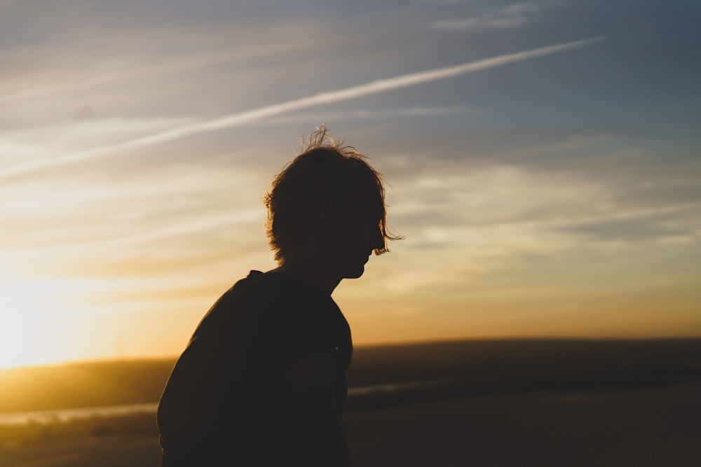 silhouette of woman