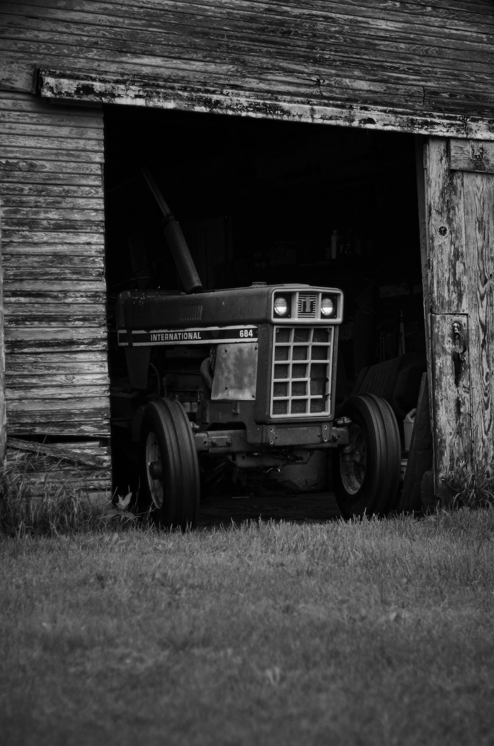 tractor in cabin