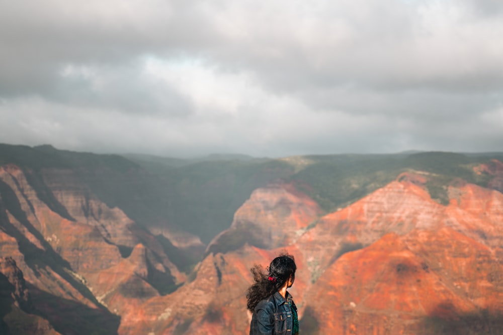 woman on hill