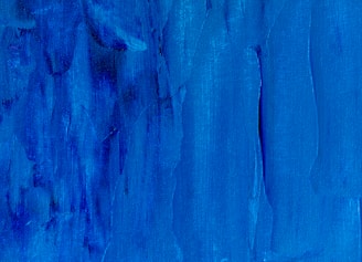 a painting of blue paint on a wall