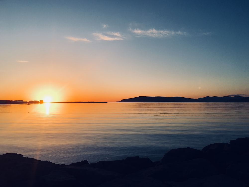 golden hour at beach