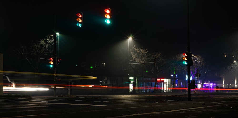 landscape time-lapse photography of cars passing by a street during nighttime