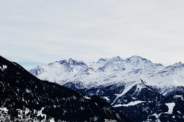 Snow covered mountain — Verbier, Switzerland