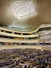 A panoramic view of a bustling Indian stock exchange floor with traders in action.