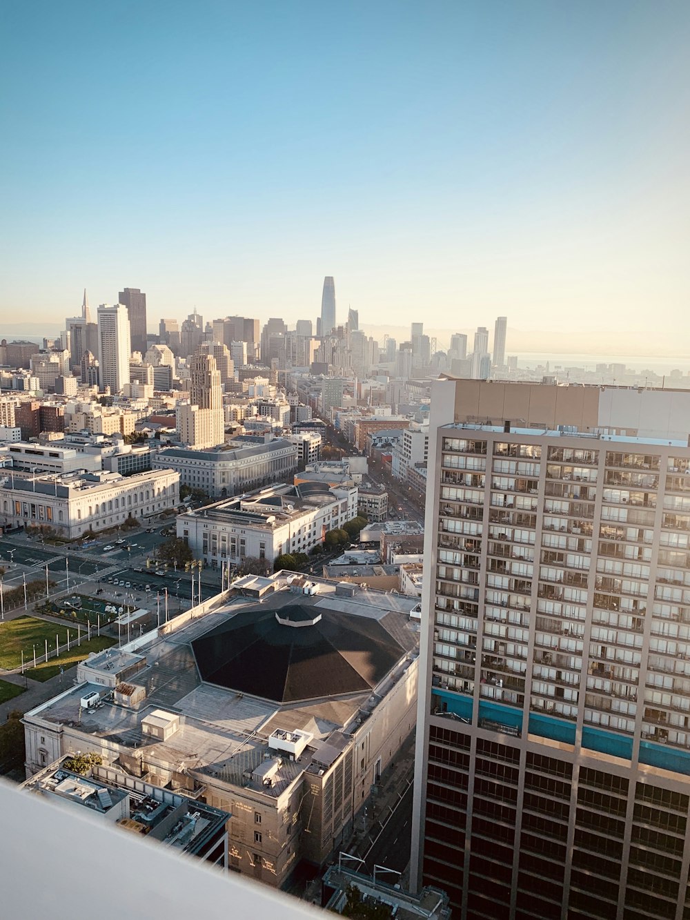 cityscape under blue sky