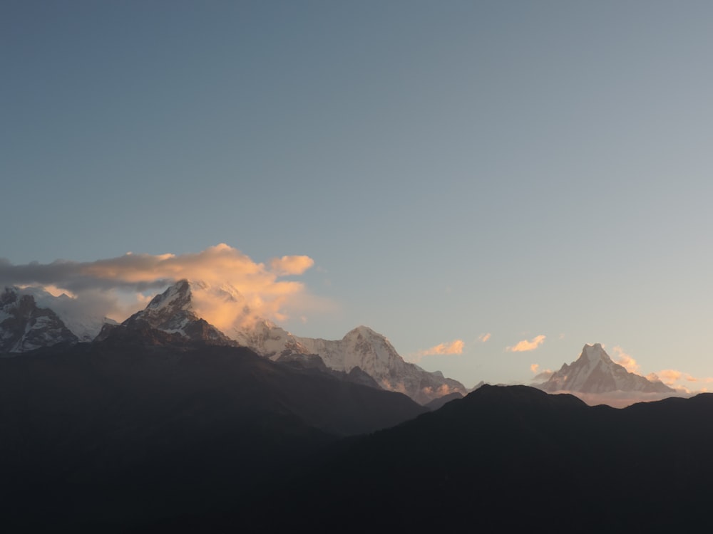 glacier mountains during day