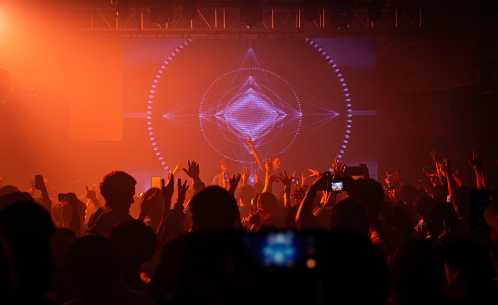 people gathering near stage